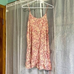 Pink floral sundress